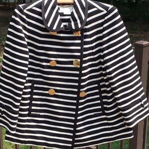 KATE SPADE BLACK AND WHITE JACKET